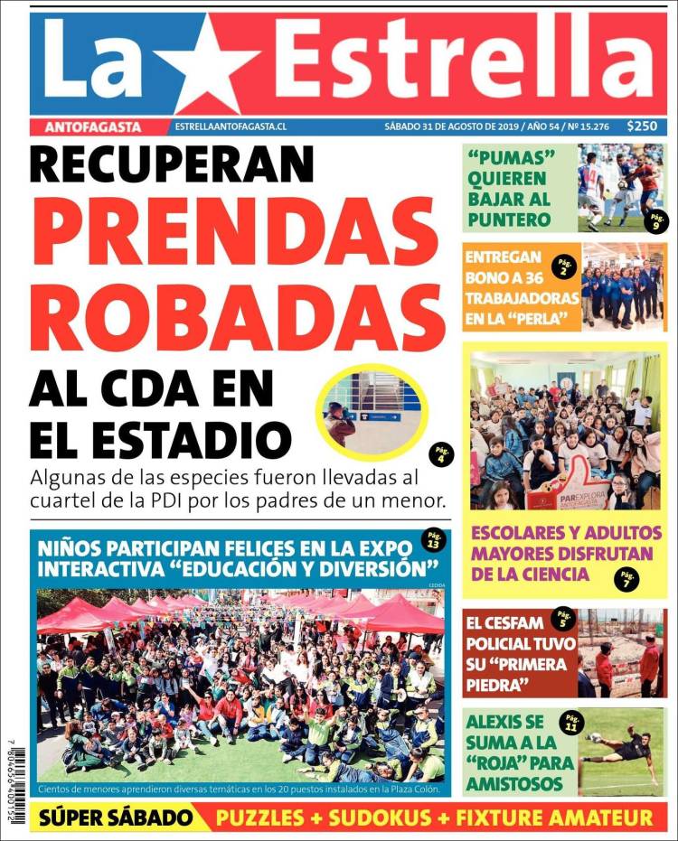 Portada de La Estrella del Norte (Chile)