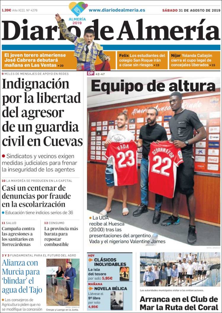 Portada de Diario de Almería (Espa&ntilde;a)