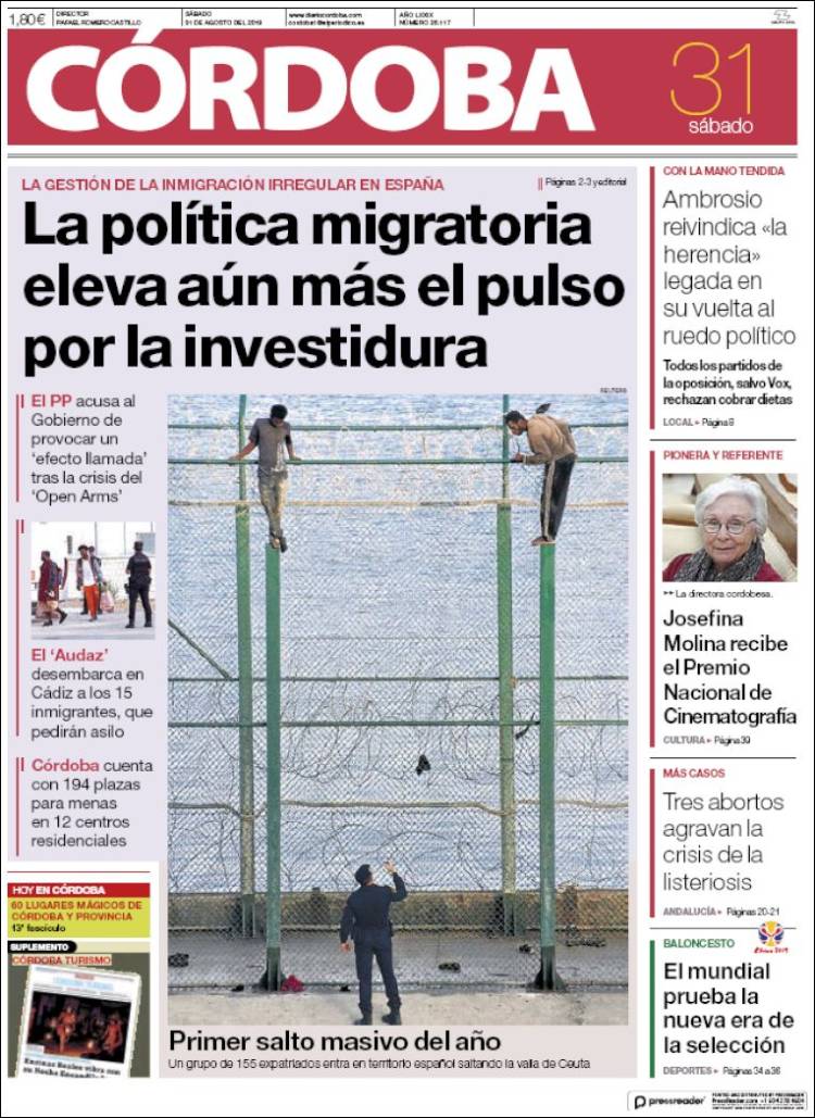 Portada de Diario de Córdoba (Espa&ntilde;a)