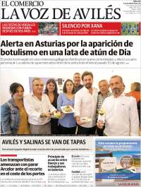 Portada de El Comercio - Avilés (Espa&ntilde;a)