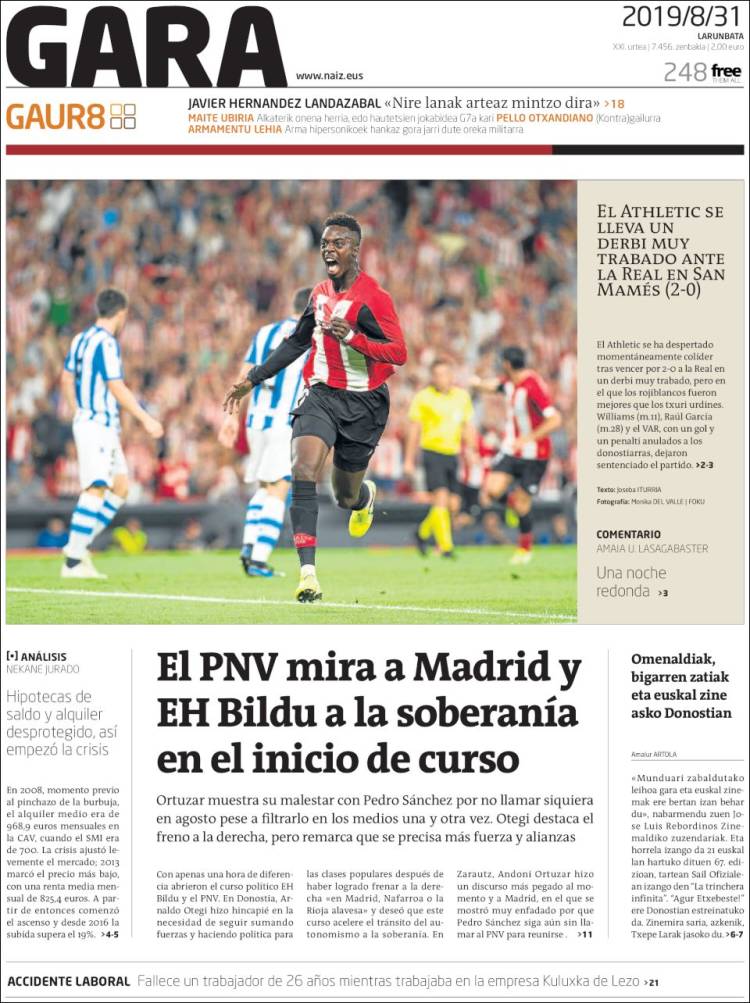 Portada de Gara (Espa&ntilde;a)