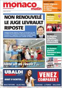 Portada de Nice-Matin (Francia)