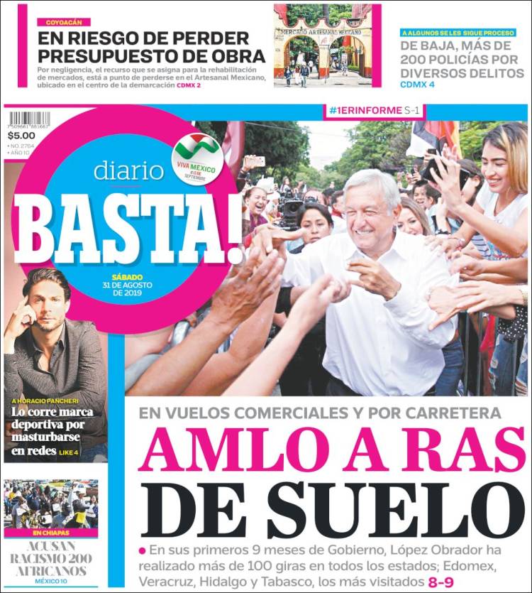 Portada de Diario Basta (M&eacute;xico)