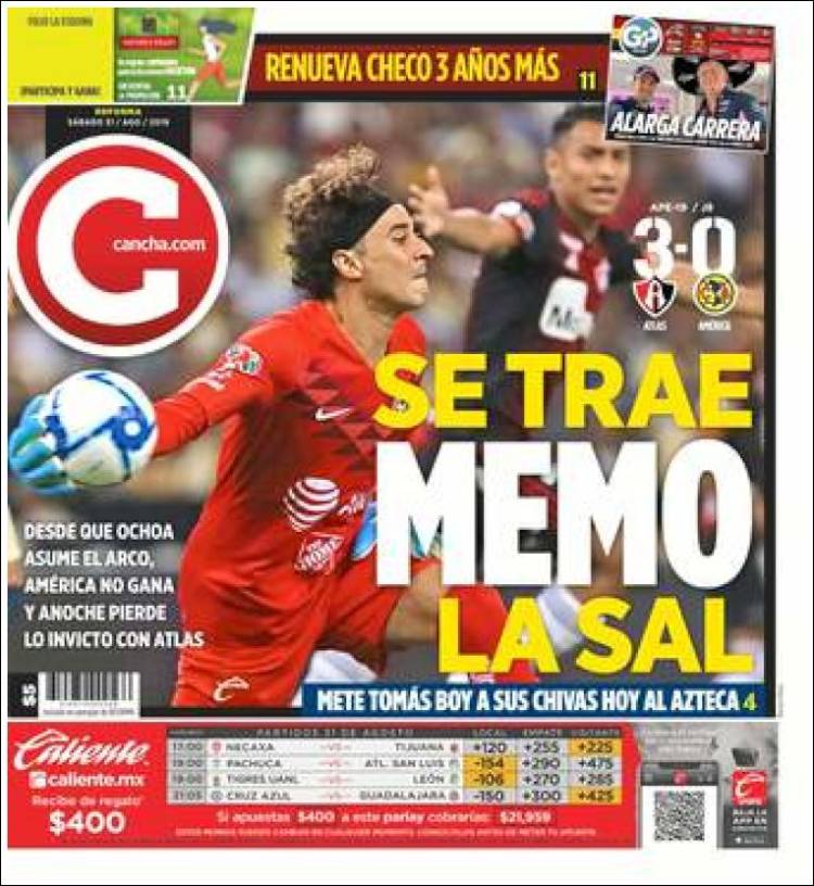 Portada de Cancha (M&eacute;xico)