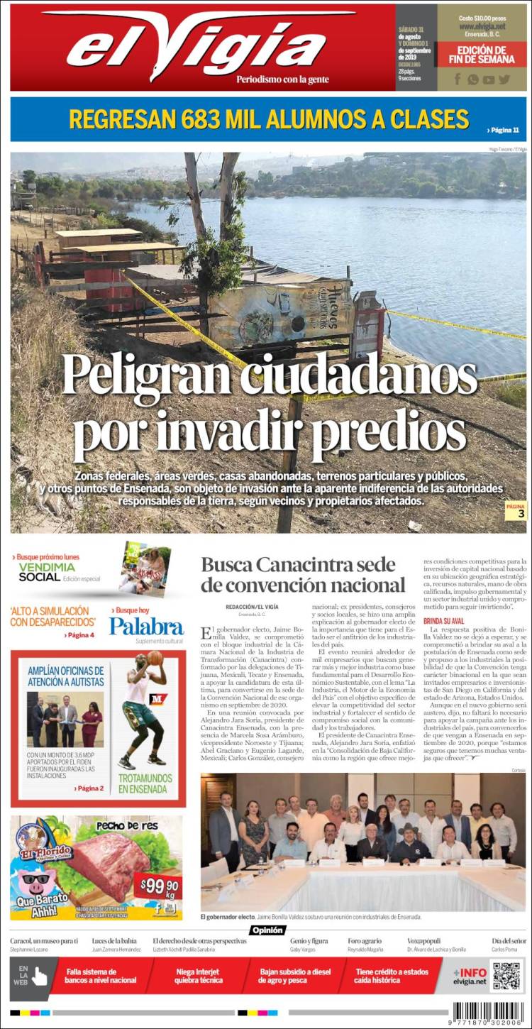 Portada de El Vigía (M&eacute;xico)