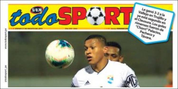 Portada de TodoSport (Per&uacute;)