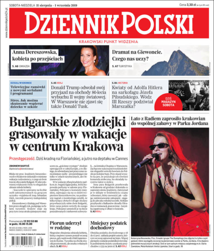 Portada de Dziennik (Polonia)