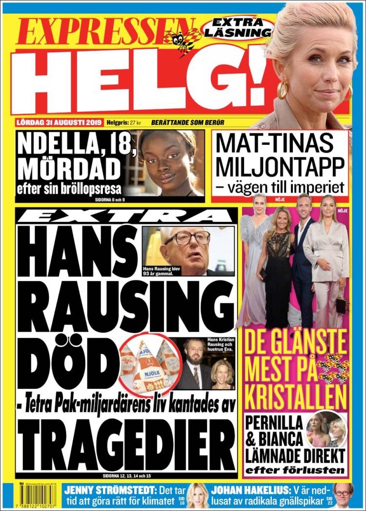 Portada de Expressen (Suecia)