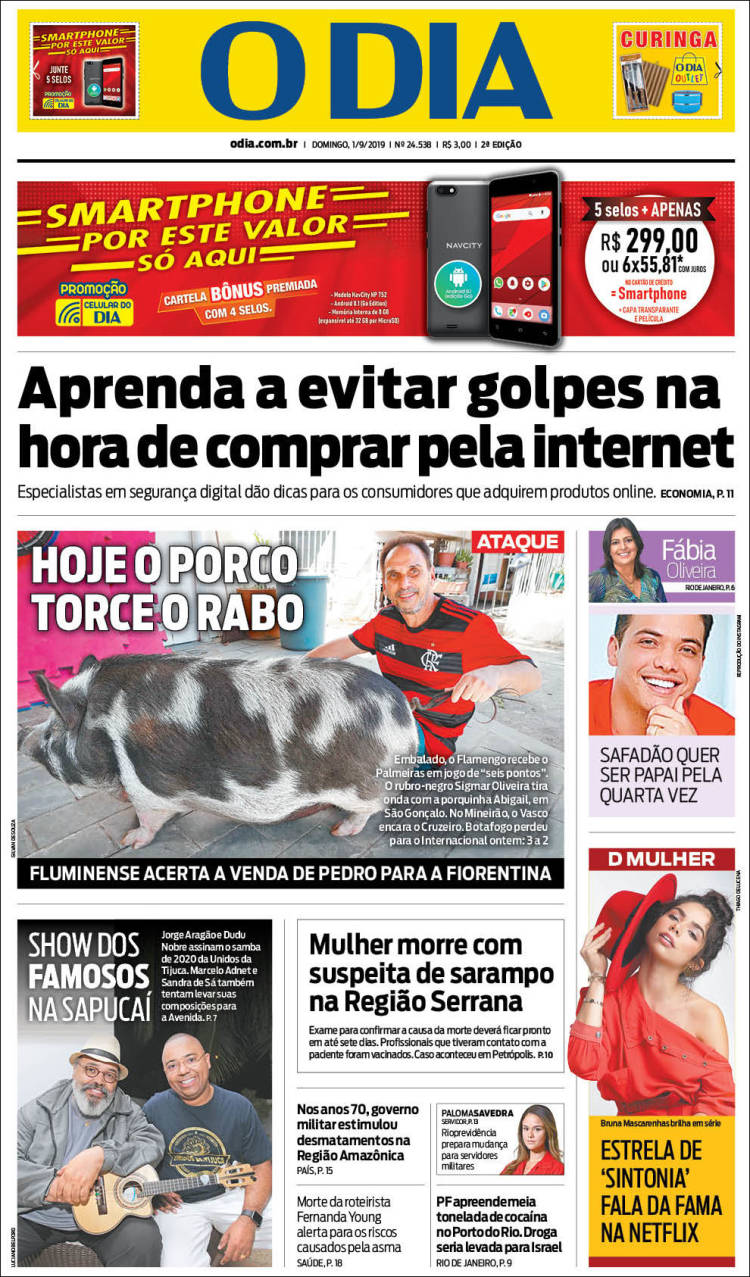 Portada de O Dia (Brasil)