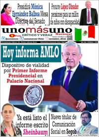 Portada de unomásuno (México)