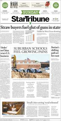 Portada de Star Tribune (USA)