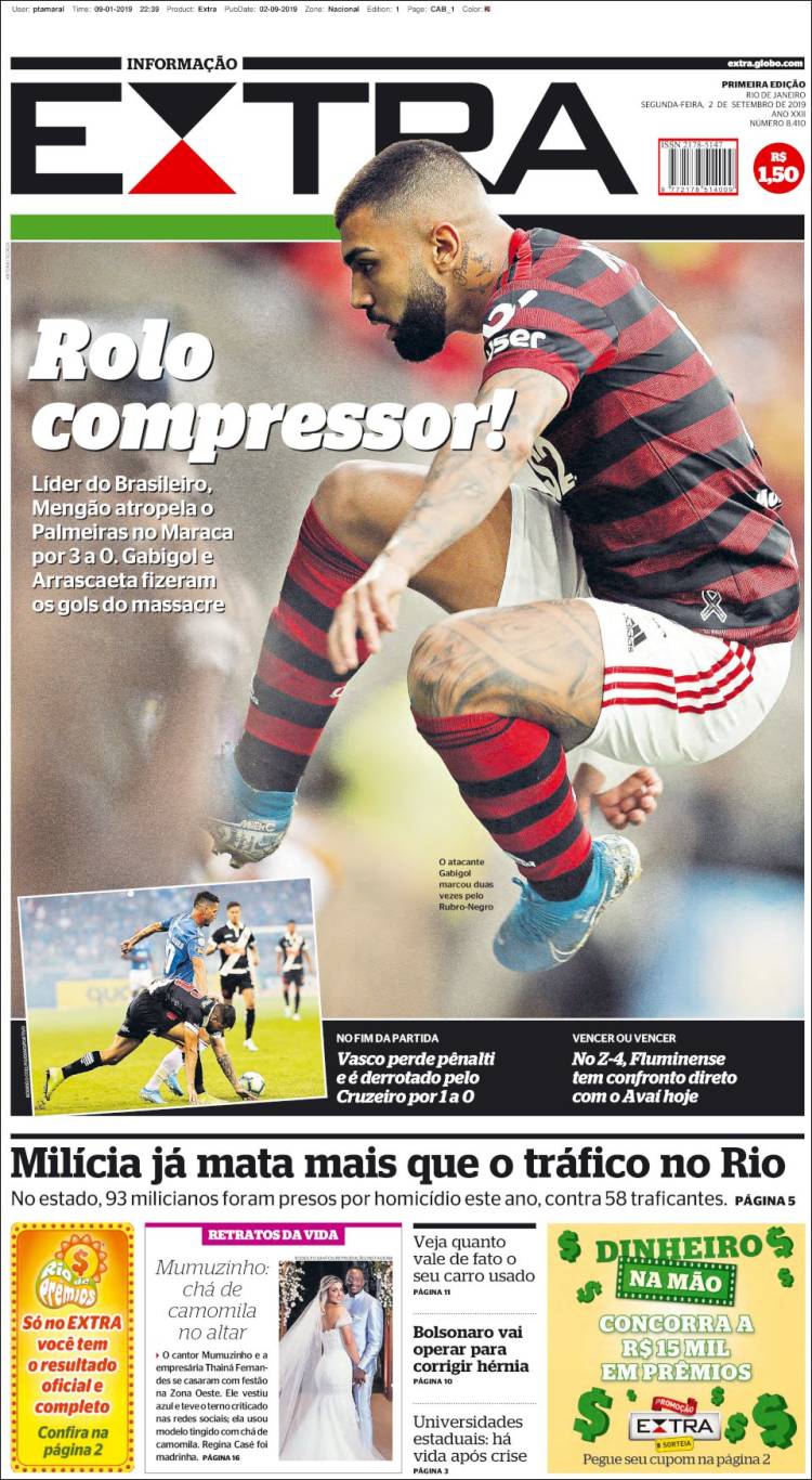 Portada de Extra (Brasil)