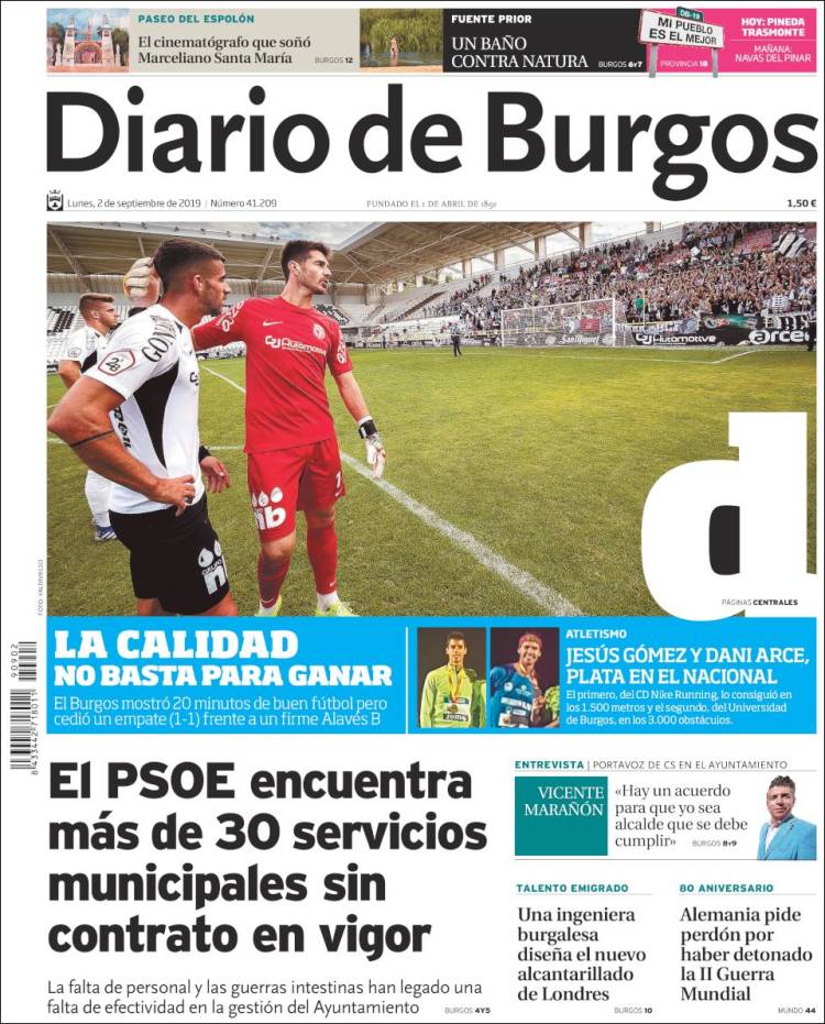 Portada de Diario de Burgos (Espa&ntilde;a)