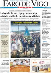 Portada de El Faro de Vigo - Pontevedra (Espa&ntilde;a)