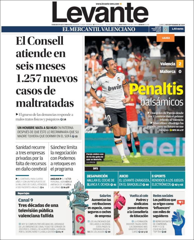 Portada de Levante (Espa&ntilde;a)