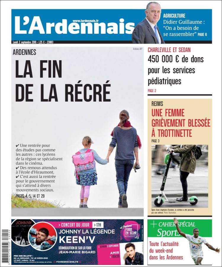 Portada de L'Ardenais (Francia)