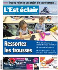 Portada de L'Est Eclair (Francia)