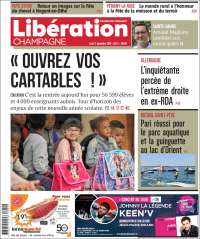 Portada de Libération Champagne (Francia)