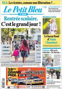 Portada de Le Petit Bleu (Francia)