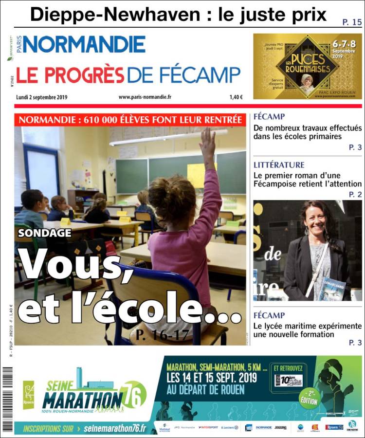 Portada de Progres de Fecamp (Francia)