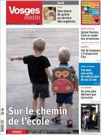 Portada de Vosges Matin (Francia)