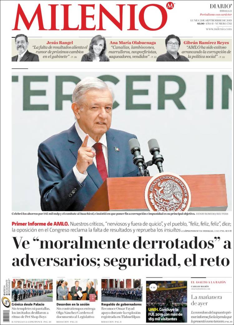 Portada de Milenio de Hidalgo (M&eacute;xico)