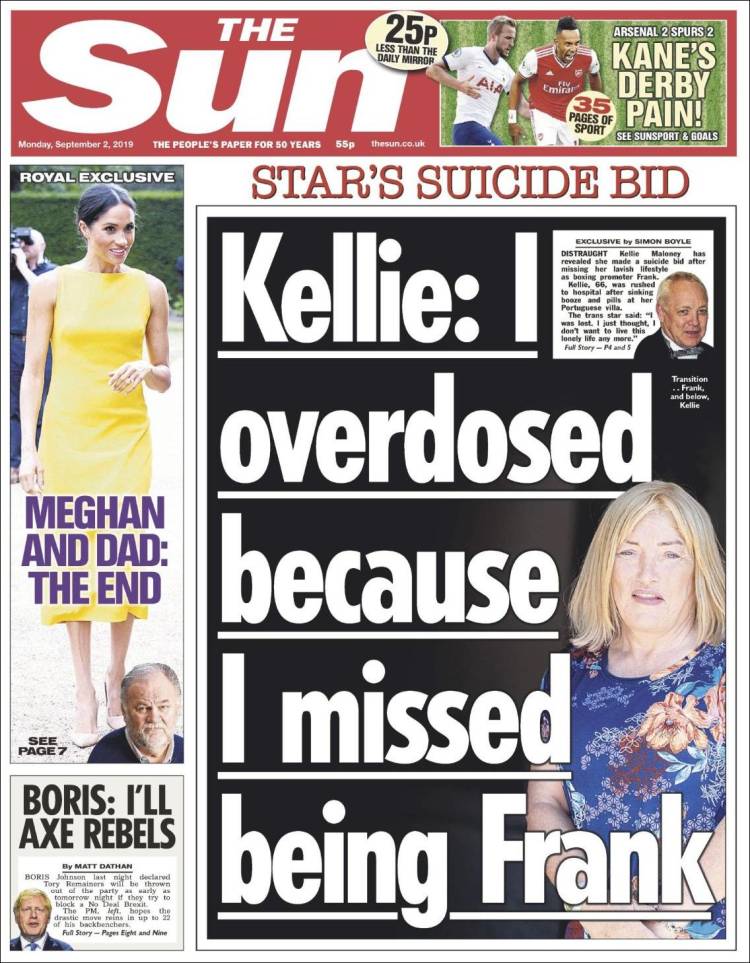 Portada de The Sun (Reino Unido)