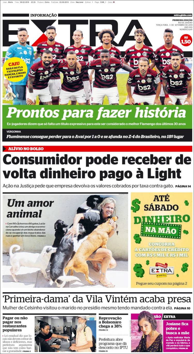 Portada de Extra (Brasil)