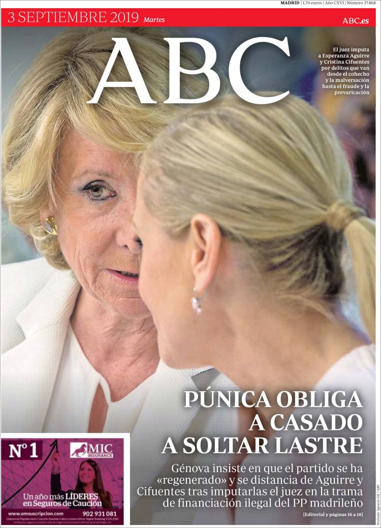 Portada de ABC (España)