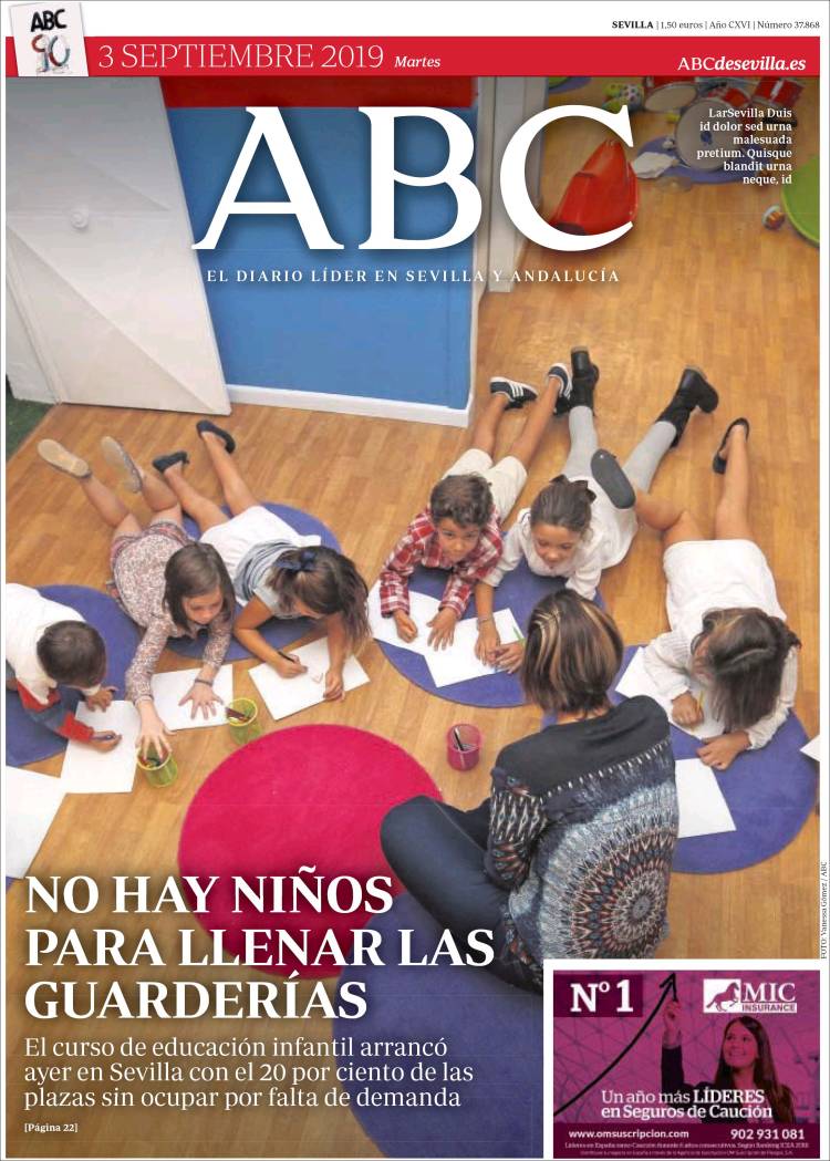 Portada de ABC - Sevilla (España)