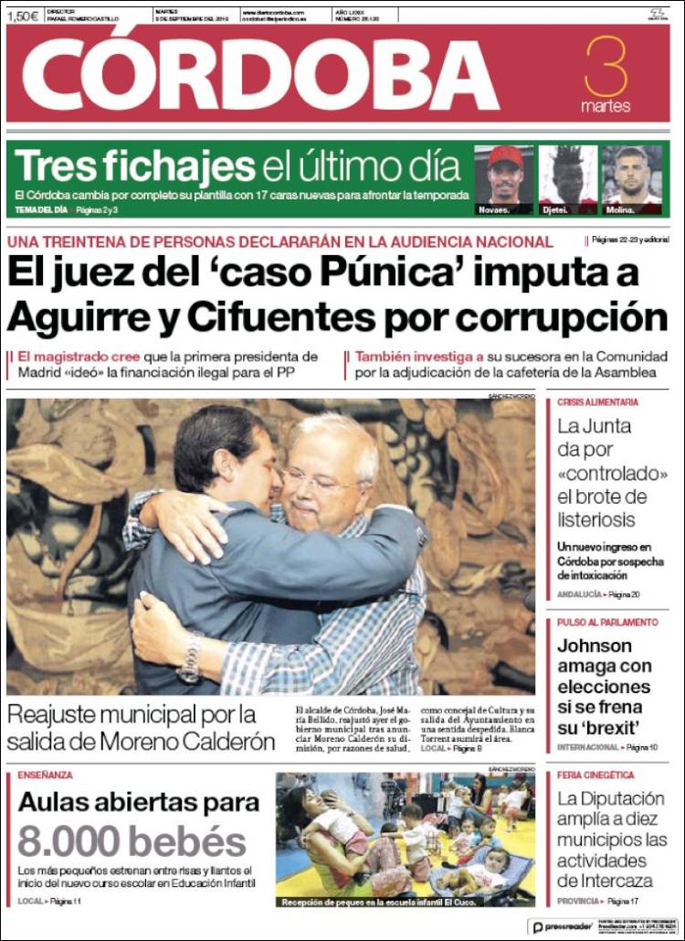 Portada de Diario de Córdoba (España)