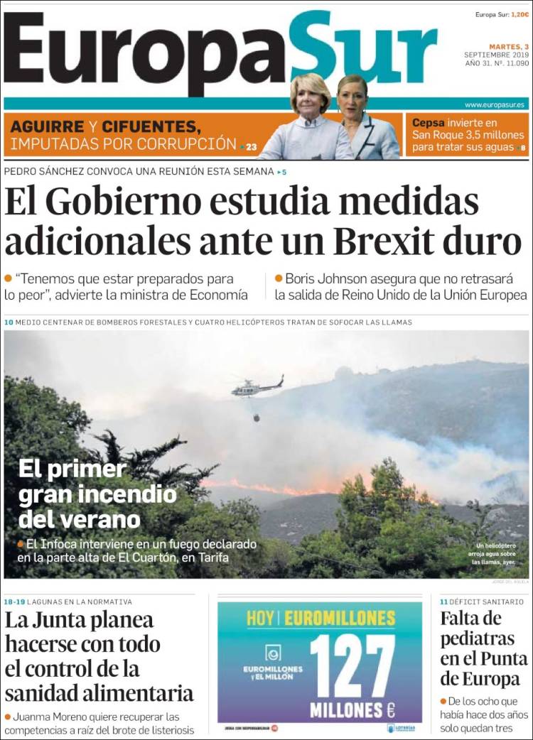 Portada de Europa Sur (España)