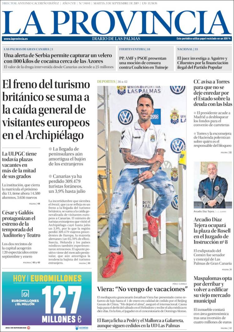 Portada de La Provincia (España)