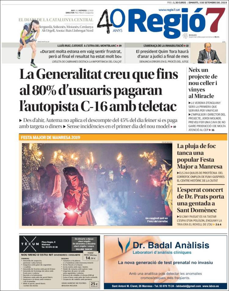 Portada de Regio7 (España)