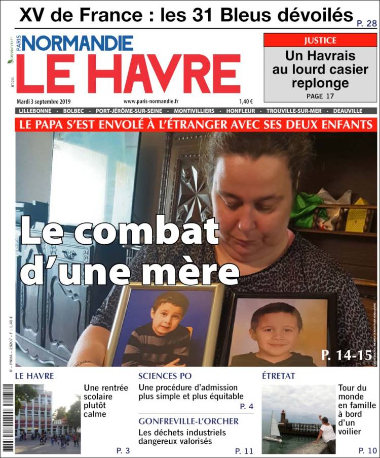 Portada de Le Havre Libre (Francia)