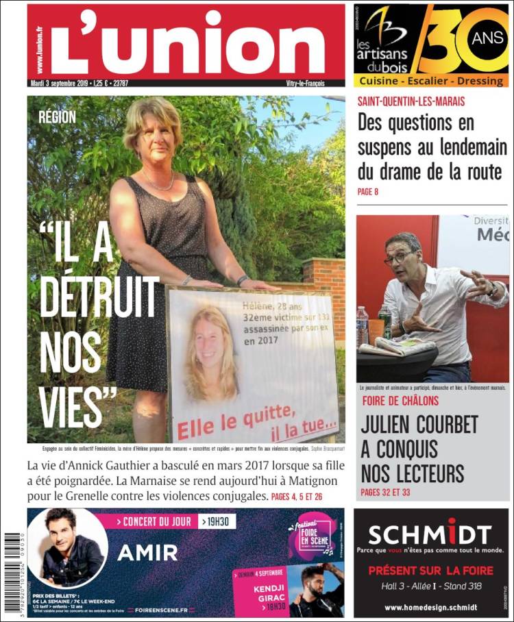 Portada de L'Union (Francia)