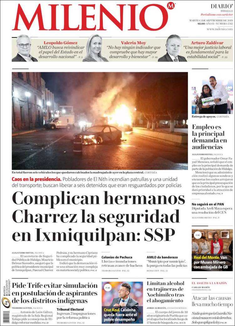 Portada de Milenio de Hidalgo (M&eacute;xico)
