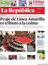 Portada de La Republica (Per&uacute;)