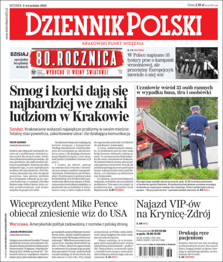 Portada de Dziennik (Polonia)