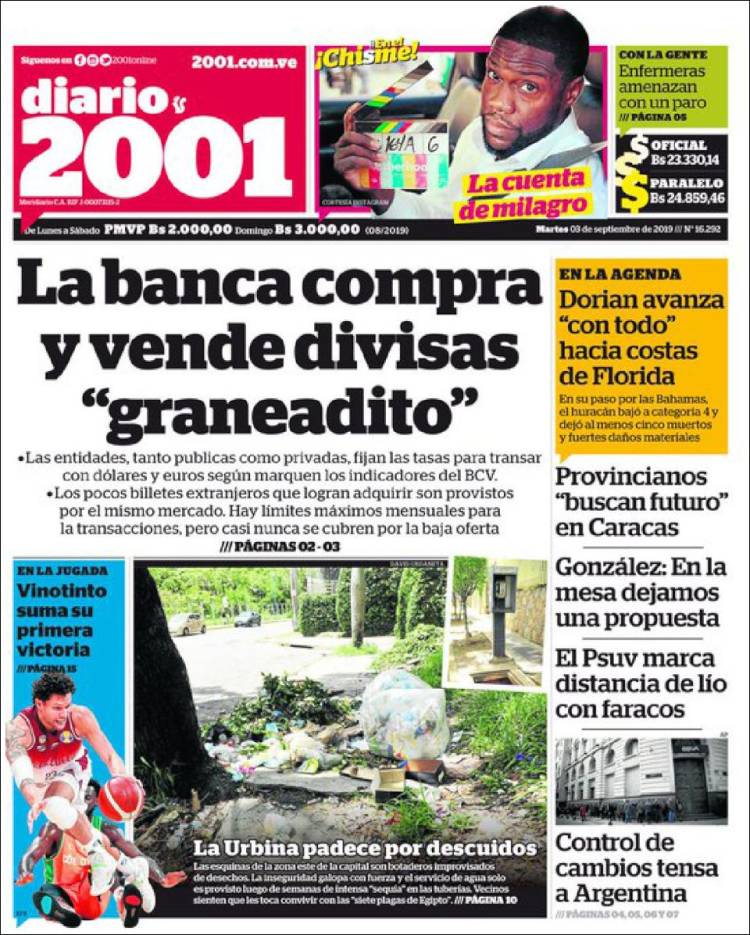 Portada de 2001 - Dosmiluno (Venezuela)