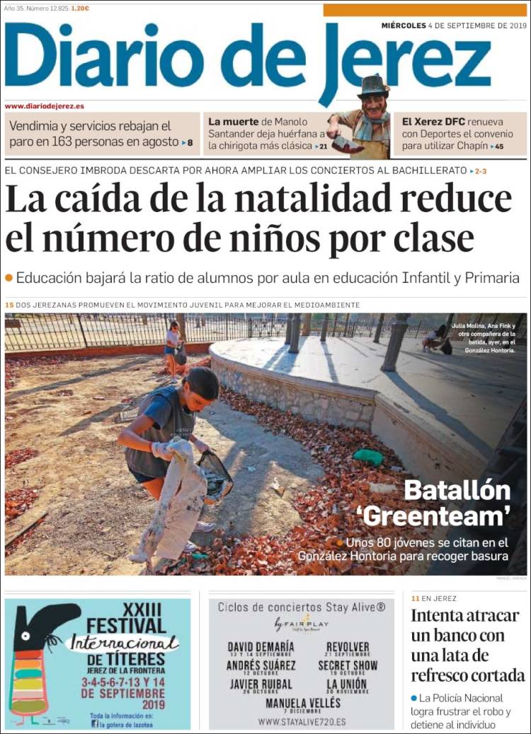 Portada de Diario de Jerez (España)