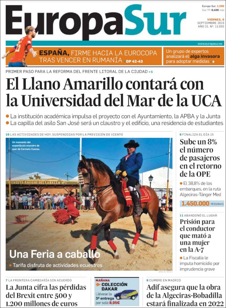 Portada de Europa Sur (España)