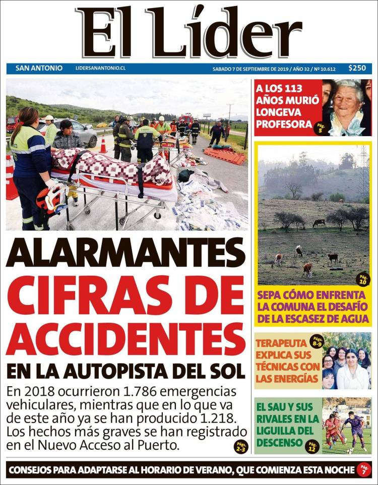 Portada de Lider de San Antonio (Chile)