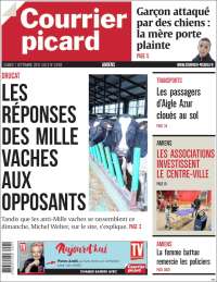 Portada de Courrier Picard (Francia)