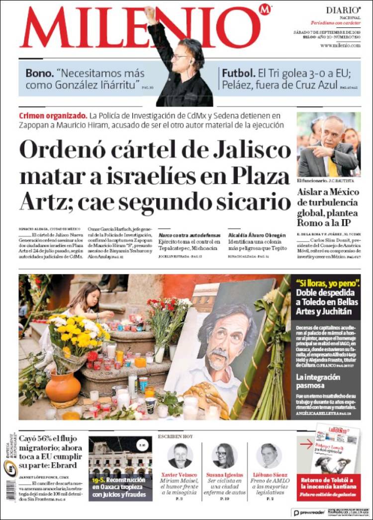 Portada de Milenio (México)