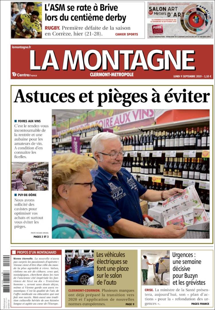 Portada de La Montagne (Francia)