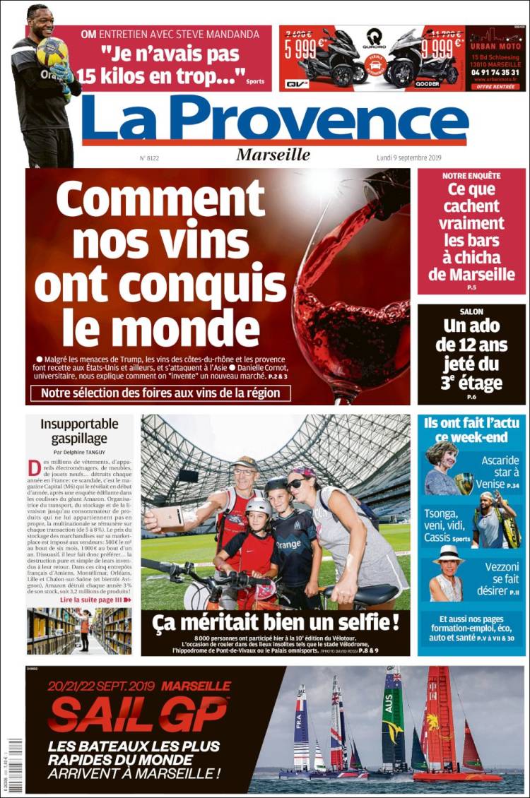 Portada de La Provence (Francia)