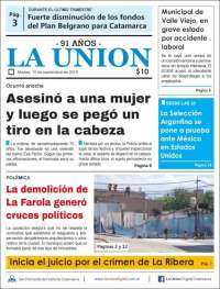 Portada de La Unión (Argentina)