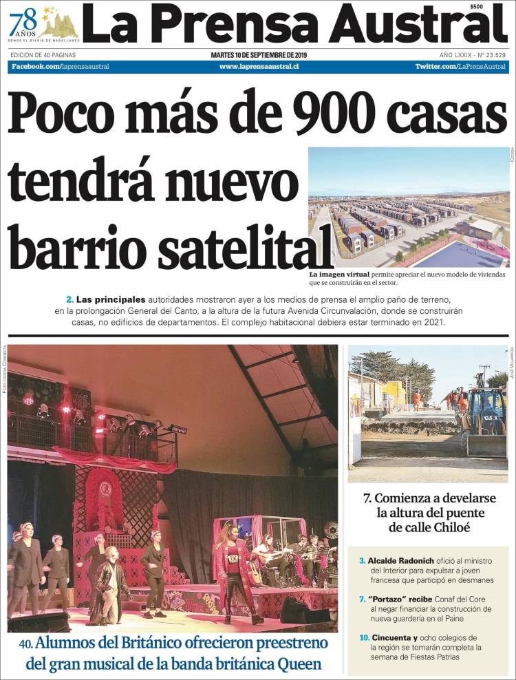 Portada de El Magallanes (Chile)