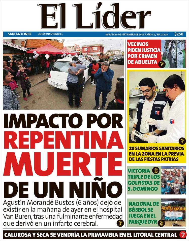 Portada de Lider de San Antonio (Chile)